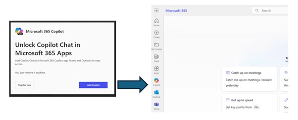 Hwb practitioners can access Copilot Chat App.